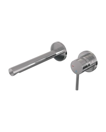 BRAUER Chrome Edition inbouw wastafelmengkraan met rechte uitloop en rozetten model A1 chroom