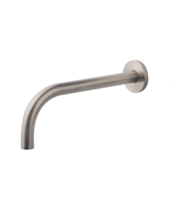 SLIM 18mm uitloop rond 20cm 1/2" geborsteld staal