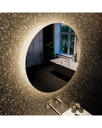 Mondiaz Bright spiegel 60x60cm Rond met LED verlichting