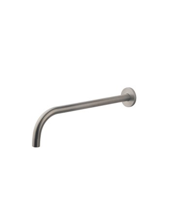 SLIM 18mm uitloop rond 30cm 1/2" geborsteld staal