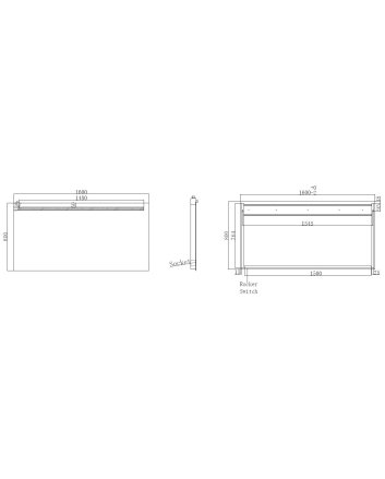 Tigris spiegel rechthoek met LED en stopcontact 160 x 80 cm