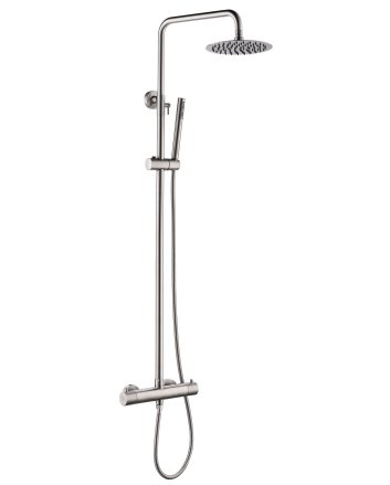 304 thermostatische regendoucheset opbouw RVS