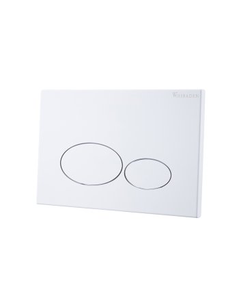 Wiesbaden X32 Metal drukplaat voor inbouwreservoir glans wit