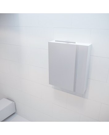 Mondiaz Cubb spiegelkast 50x70x16cm kleur talc met 1 deur