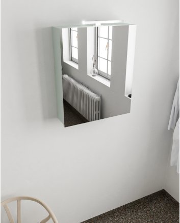Mondiaz Cubb spiegelkast 60x70x16cm kleur greey met 1 deur