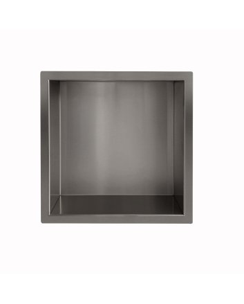 Demis inbouwnis 30 x 30 x 7 cm gunmetal
