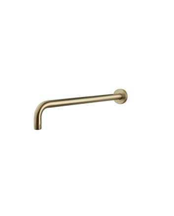 Caral douchearm met muurbevestiging 35 cm geborsteld messing