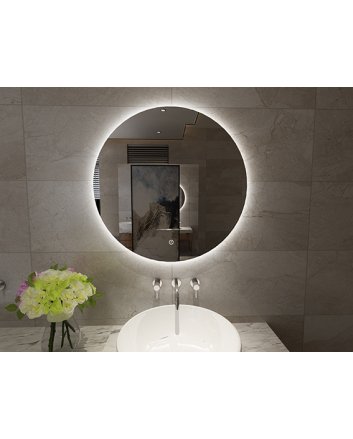 Giro spiegel rond met LED, dimbaar 100 cm