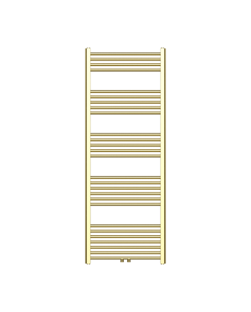 160x60 cm - 1050 Watt - Ecorad Handdoekradiator - Geborsteld Goud - Universal-6 aansluitpunten