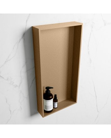 Mondiaz Easy Nis 59,5x29,5cm in solid surface kleur Oro | Oro. 1 vak  geschikt voor in- of opbouw