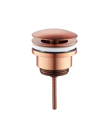 Caral open afvoerplug 5/4'' geborsteld koper