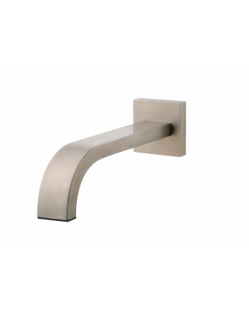 inbouw-uitloop vierkant 25cm 1/2'' geborsteld staal