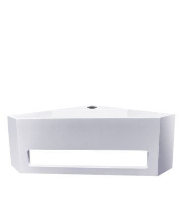 Wiesbaden Julia hoekfontein Solid surface 35 x 35 x 16 cm mat wit