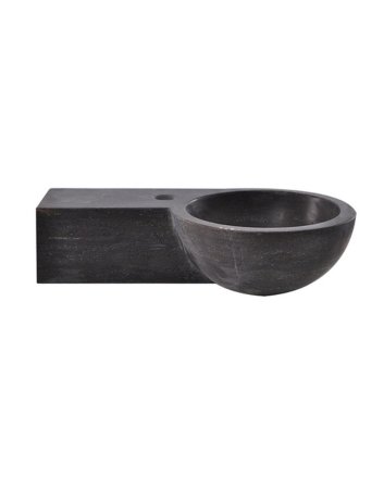 Wiesbaden fontein links rond 40x23x10 cm hardsteen gezoet