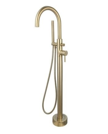 Sani DeLuxe Badmengkraan vrijstaand rond Goud Geborsteld