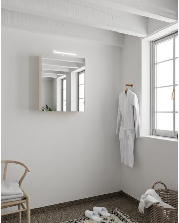 Mondiaz Cubb spiegelkast 60x70x16cm kleur linen met 1 deur