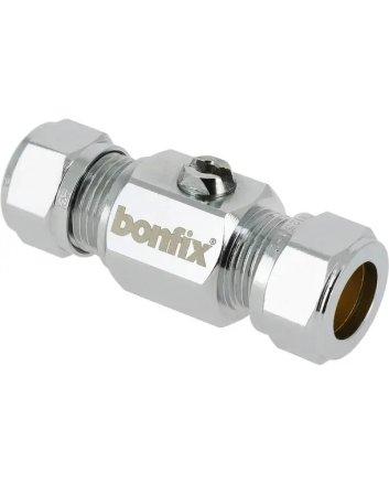 Bonfix Kraan recht 12x12 mm (schroevendraaierbediening)