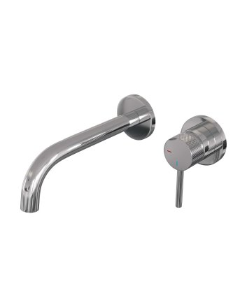 BRAUER Chrome Carving inbouw wastafelmengkraan met gebogen uitloop en rozetten model A1 chroom