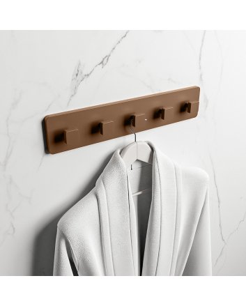 Mondiaz Easy Handdoekhaakjes 45cm solid surface kleur Rust