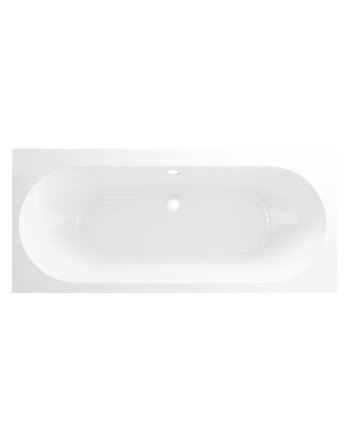 Wiesbaden Portus RD inbouw duo ligbad 180x80x49 cm acryl glans wit