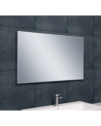 Serra spiegel rechthoek met lijst 100 x 60 x 2,1 cm aluminium