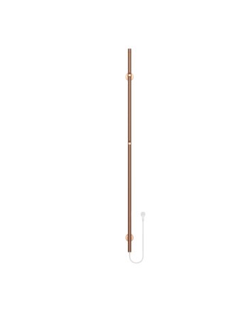 150cm Sticky - 60W Dryheating - Geborsteld Koper - Elektrische Staafhanddoekradiator Enkel
