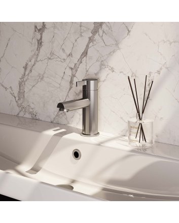BRAUER Brushed Edition lage opbouw wastafelmengkraan model E RVS geborsteld PVD