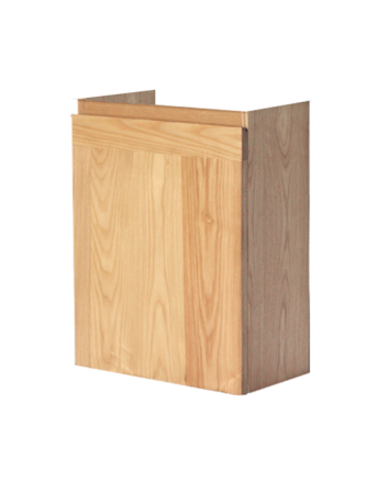 Sani DeLuxe Wood Eiken fonteinkast met greeplijst in korpus kleur