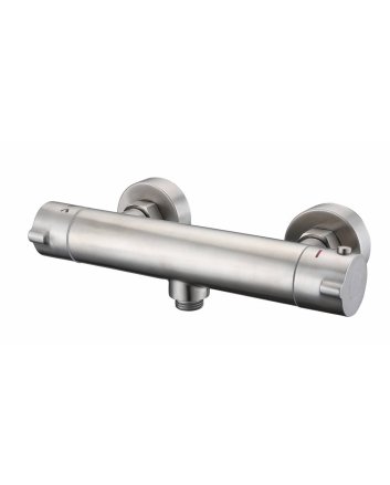 Sani DeLuxe Douchemengkraan opbouw thermostatisch rond RVS