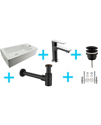 one-pack Mini Rhea fontein rechts+Casma zwart