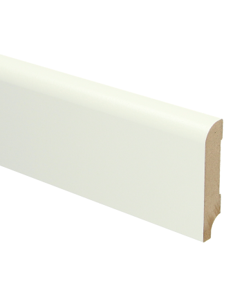 MDF Koloniale plint 70x15 wit voorgelakt RAL 9010 | 2.4 meter