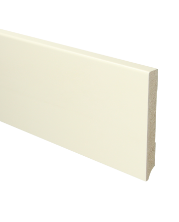 MDF Moderne plint 120x15 voorgelakt RAL 9001 | 2.4 meter