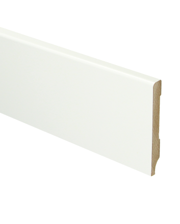 MDF Moderne plint 70x9 voorgelakt RAL 9016 | 2.4 meter