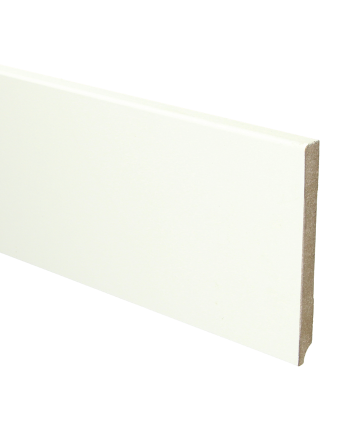 MDF plint 120x12 V313 wit gegrond recht | 2.4 meter