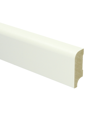 MDF Koloniale plint 58x22 wit voorgelakt RAL 9010 | 2.4 meter