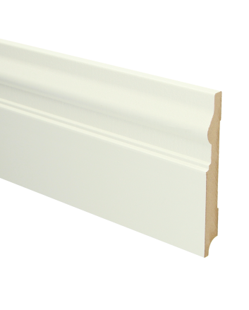 MDF Renaissance plint 150x18 wit voorgelakt RAL 9010 | 2.4 meter