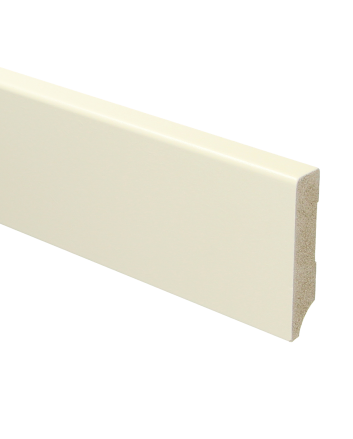 MDF Moderne plint 70x15 voorgelakt RAL 9001 | 2.4 meter