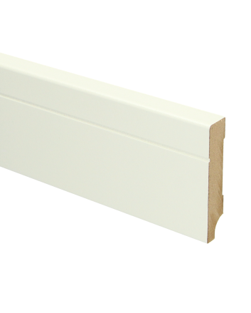 MDF Tijdloze plint 70x12 wit voorgelakt RAL 9010 | 2.4 meter