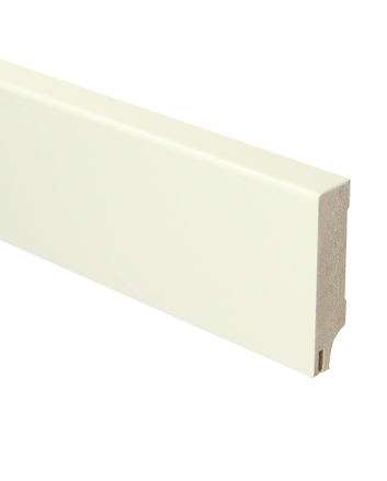 MDF Moderne plint 70x18 RAL 9010 + uitsparing | 2.4 meter