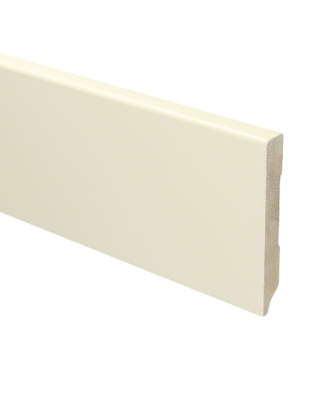 MDF Moderne plint 90x12 voorgelakt RAL 9001 | 2.4 meter
