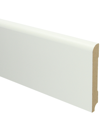 MDF Koloniale plint 120x15 wit voorgelakt RAL 9010 | 2.4 meter