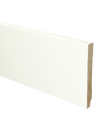 MDF plint recht 120x15 wit gefolied | 2.4 meter