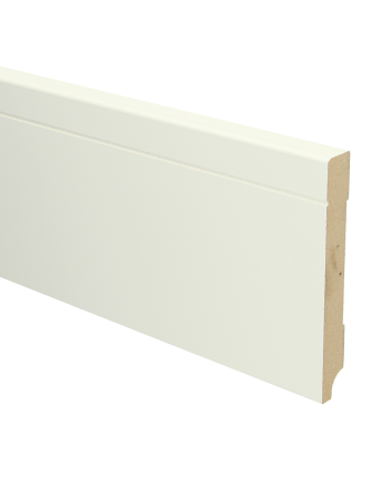 MDF Tijdloze plint 120x15 wit voorgelakt RAL 9010 | 2.4 meter