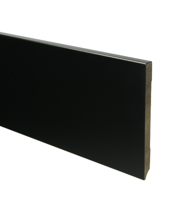 MDF Moderne plint 150x12 voorgelakt RAL 9005 | 2.4 meter