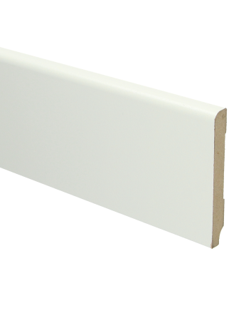 MDF Koloniale plint 90x12 wit voorgelakt RAL 9010 | 2.4 meter