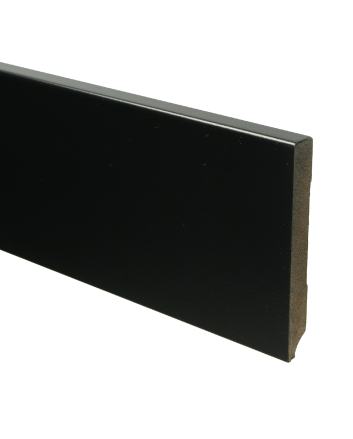MDF Moderne plint 120x15 voorgelakt RAL 9005 | 2.4 meter