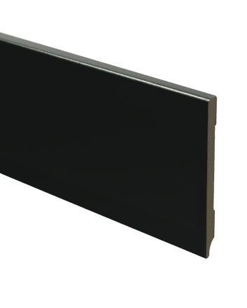 MDF Moderne plint 120x9 voorgelakt RAL 9005 | 2.4 meter