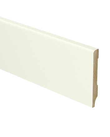 MDF Moderne plint 70x9 wit voorgelakt RAL 9010 | 2.4 meter