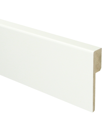 MDF Renovatieplint modern 90x18 voorgelakt RAL 9016 | 2.4 meter