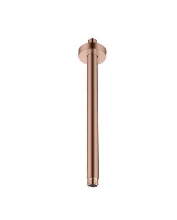 Hunk & Müeller Rainshower Plafond Aansluiting Geborsteld Koper 30cm
